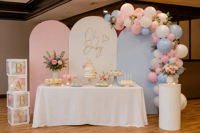 Baby shower pastel