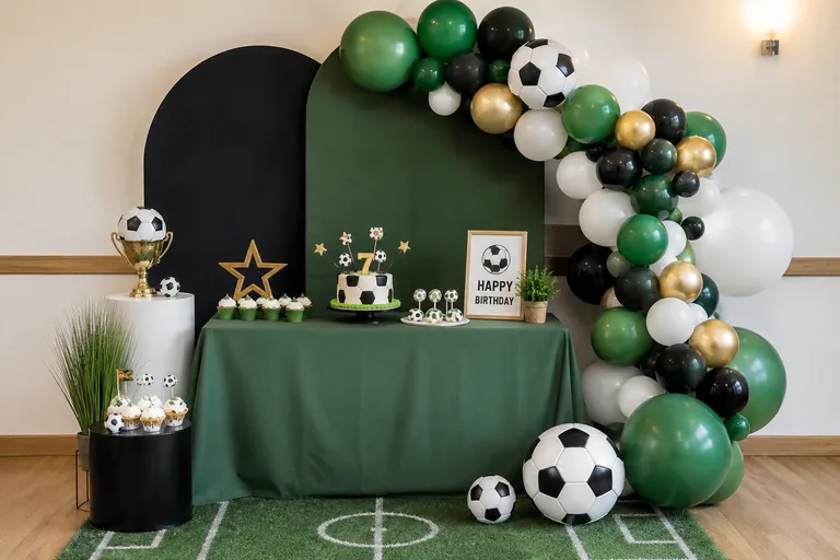 Cumpleaños con temática de fútbol
